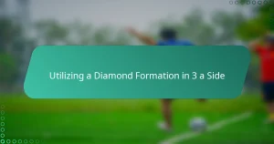 Utilizing a Diamond Formation in 3 a Side